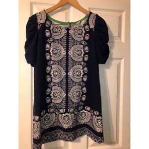 Anthropologie Navy Tunic Dress